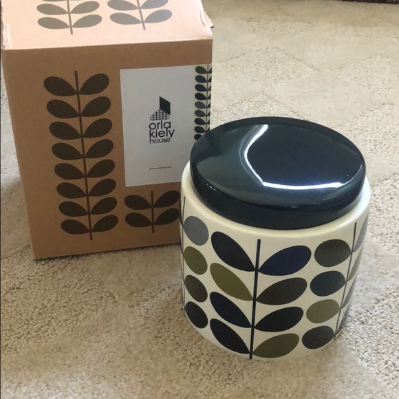 Orla Kiely Other - Orla Kiely ceramic storage jar